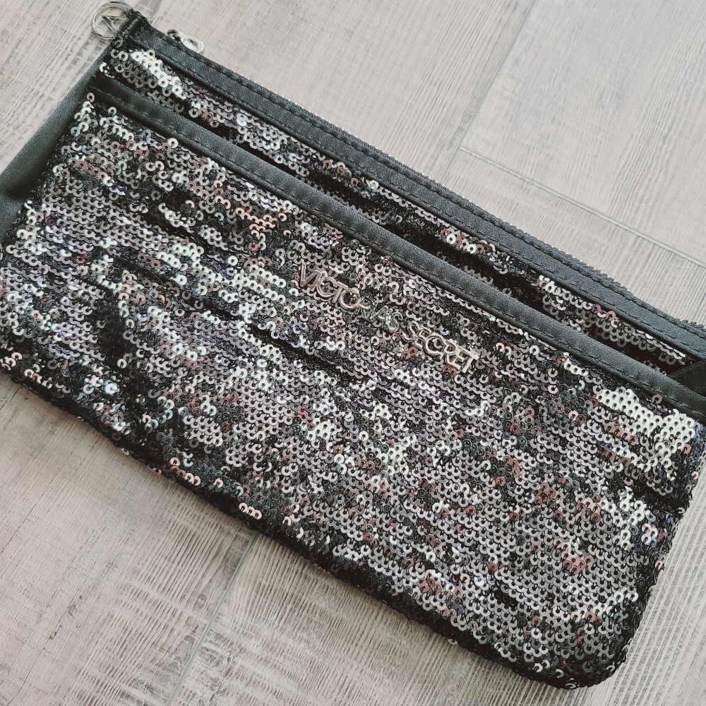 Victoria's Secret Sequin Make-Up Bag Clutch